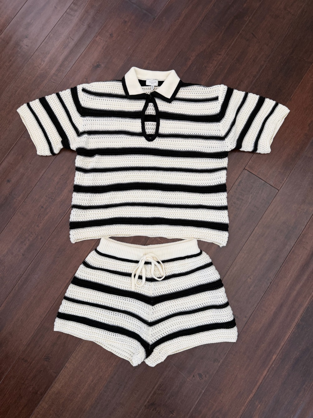 NORR Edith Knit Polo Top & Shorts(oversized)